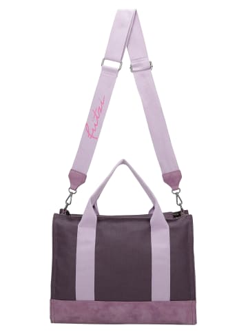 Shopper Canvas Tote Bag in Plumy