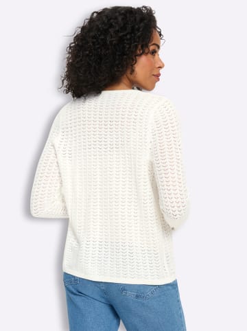 Strickjacke in ecru