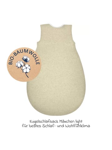 Kugelschlafsack Mäxchen Light in beige