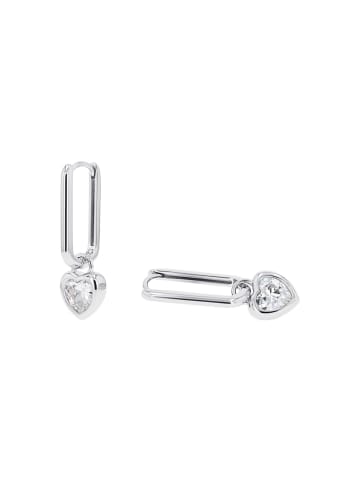 Creolen Silber 925, rhodiniert in silber