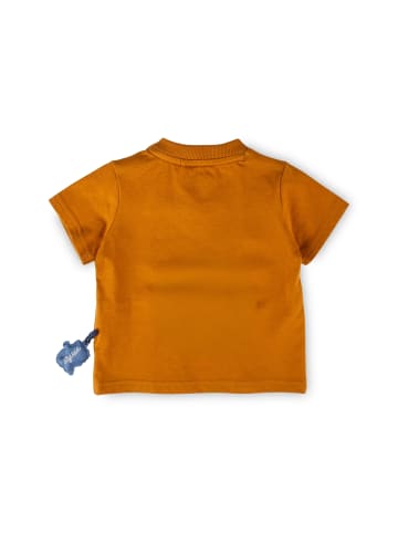 T-Shirt Tiger & Löwe in Ockergelb