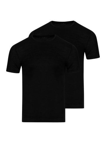 Unterhemd / Shirt Kurzarm Basic in Schwarz