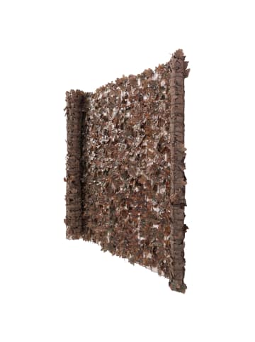 Balkonsichtschutz, 300x100cm Ahorn braun