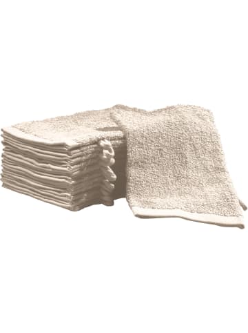 Frottier, Leichtfrottier Waschhandschuh 12er-Pack Oceanside in beige