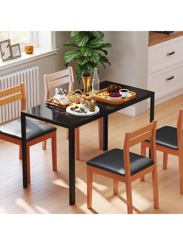 Esstisch in Schwarz 120L x 60B x 75H cm