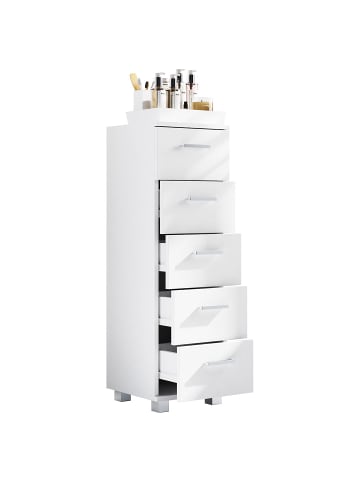 Badschrank ZaloMSB weiß Weiß 30 x 30 cm