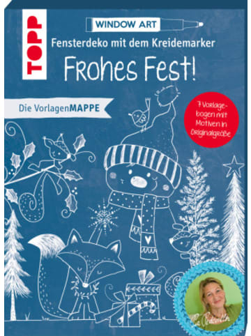 Buch - Vorlagenmappe Fensterdeko mit dem Kreidemarker - Frohes Fest!