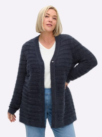 Strickjacke in tiefblau