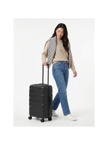 Munich 4.0 4 Rollen Trolley M 66 cm mit Dehnfalte black dull