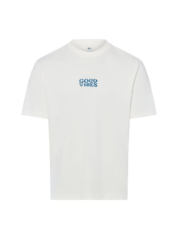 T-Shirt in weiß blau