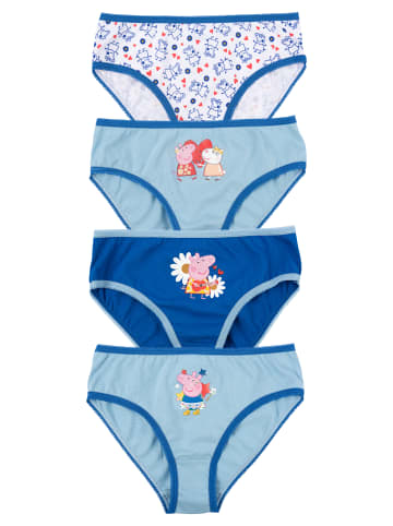 4er Pack Peppa Wutz Panty Slip Unterhose Unterwäsche in blau