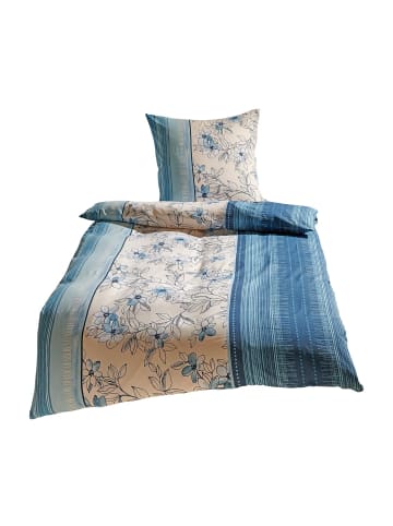 Bettwäsche Fiori blau in blau