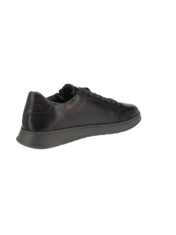 Sneaker low Leder Sneaker in Schwarz