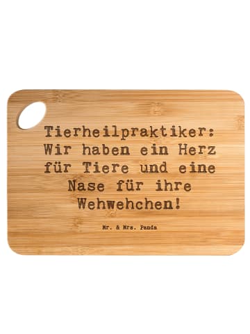 Frühstücksbrettchen Spruch Tierheilpraktiker He... in Braun