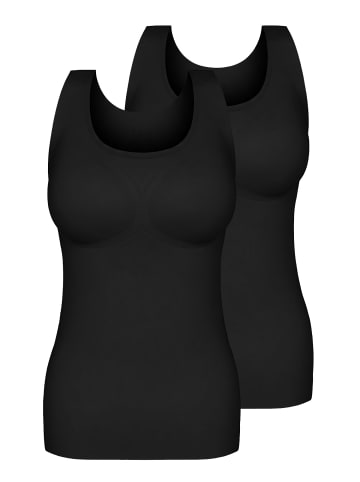2er Pack BH-Shirt mit herausnehmbaren Pads in Black