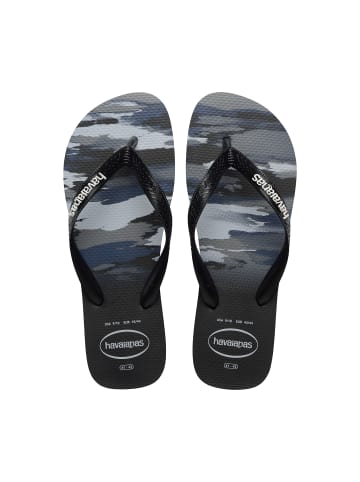 Camu-Flip-Flops zum Hineinschlüpfen Schwarz