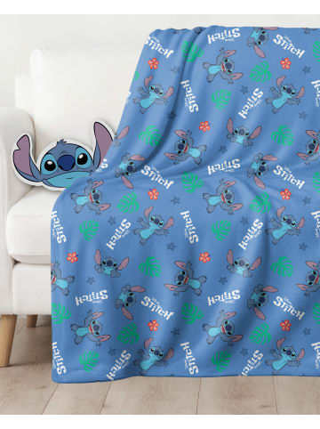 Kuschelset, Decke und Kissen "Disney's Lilo & Stitch" in Blau