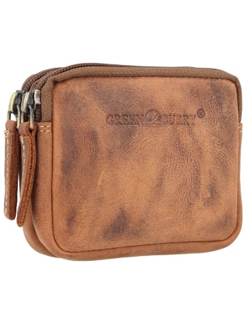 Vintage Gürteltasche Leder 11 cm brown