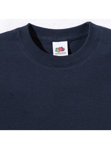 Single-Jersey Unisex-T-Shirt, 2er-Pack in dunkelblau/weiß