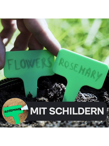 Hochbeet Pflanzsack 190L aus Vliesstoff mit Schilder zum Beschriften