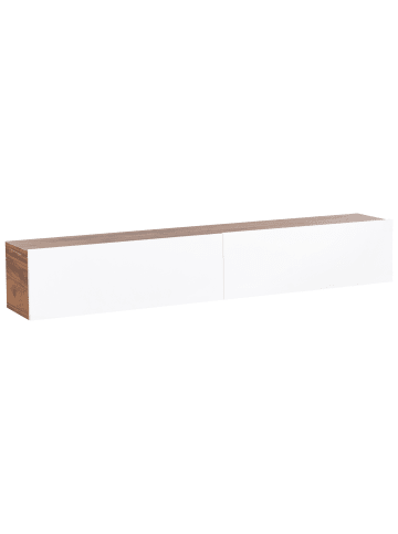 TV-Schrank GLADSTONE in Weiß/Braun - (W) 180 x (H) 30 x (L) 32 cm