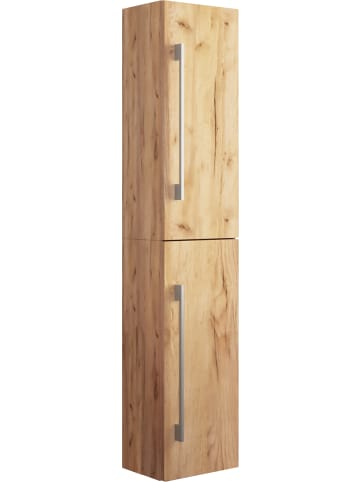 Holz Badmöbel Bad Hochschrank Badschrank Badinos 2 in Honig-Eiche