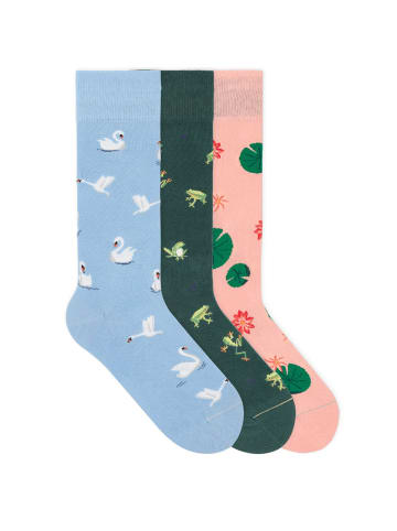 Gemusterte Socken Signature Icons Set in Ripple