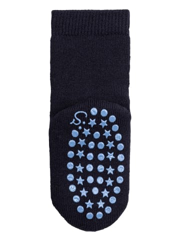 ABS Socken Wolle uni in marineblau