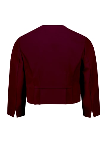 Bolero-Jacke mit Kellerfalten in Strong Aubergine