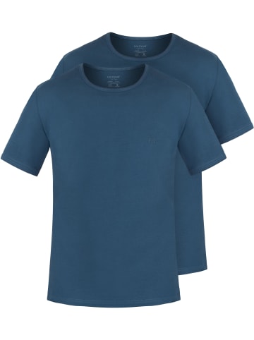 2er Set Herren T-Shirts aus Bio-Baumwolle Nyons in Marine
