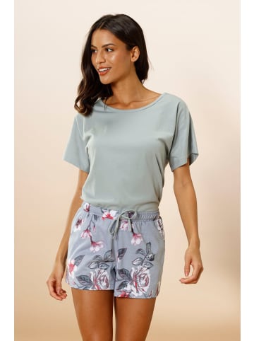 Shorty in mint-grau