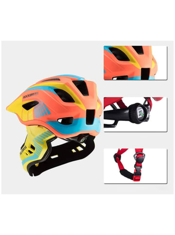 Rockbros TT 32SOYB S Kinderfahrradhelm mit abnehmbarem
