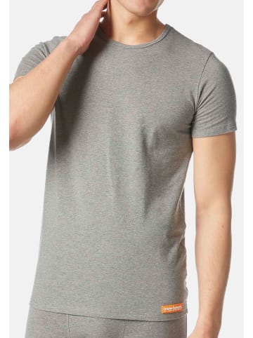 Unterhemd / Shirt Kurzarm WARM UP in Grau Melange