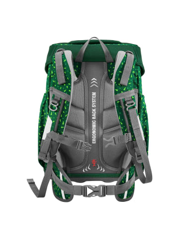 Basis Schulranzen-Set 4-teilig Green Graphics