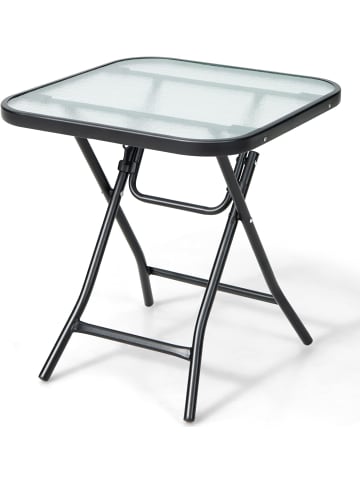 Bistrotisch quadratisch klappbar in Schwarz