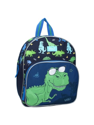 Prêt Kinder-Rucksack Schultasche Verstellbare Gurte & Fronttasche in Blau