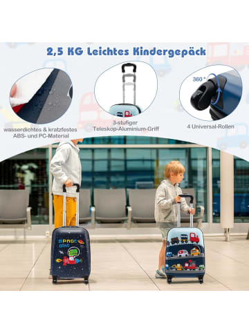 5 teiliges Kinderkoffer in Blau