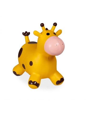 Hüpftier "Giraffe" in Gelb/Braun