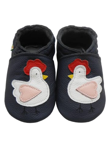 Baby Krabbelschuhe aus Leder, weiche Lauflernschuhe mit rutschfester Sohle