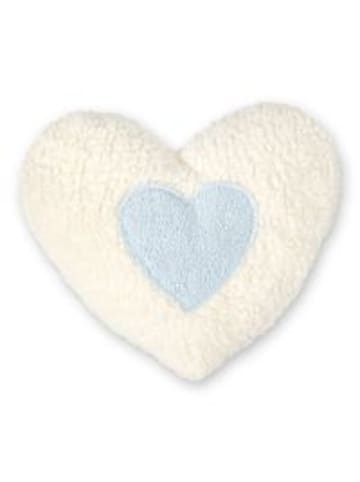 Kirschkern-Bio-Wärmekissen, blaues Herz, Made in Germany, Größe ca. 23 x 22 cm,