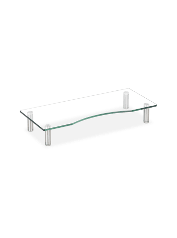 Bildschirmständer Glas in Transparent - (B)56 x (T)24 cm