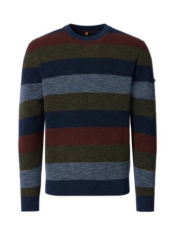 Rundhals-Pullover in blau