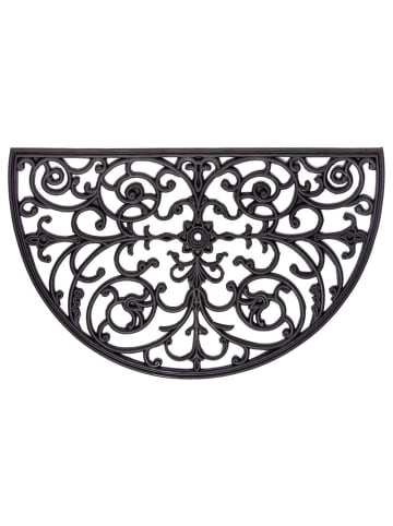 Fußmatte Gusseisen-Optik - schwarz