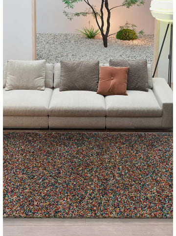 Hochflor-Teppich YEBEL in mehrfarbig