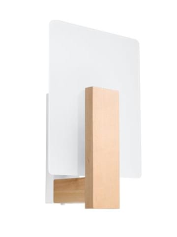 Wandleuchten PAROLA in Natural Holz (L)16cm (B)12cm (H)30,5cm