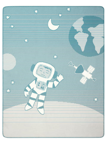 Babydecke Spacekid in blau