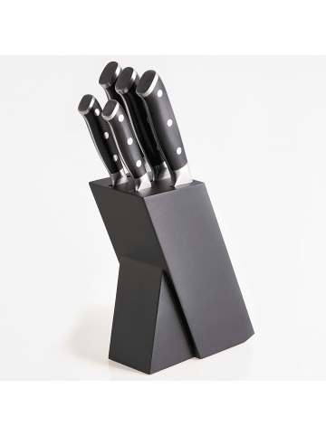 6-tlg Küchenmesser-Set IKEDA in Schwarz