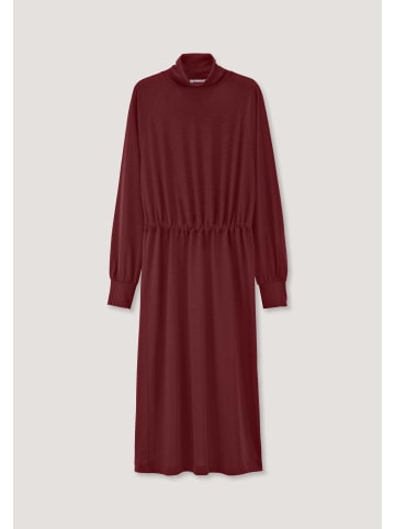 Jersey Kleid Midi in dunkelrot