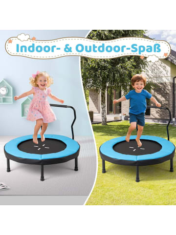 Ø102 cm Kinder Trampolin in Blau