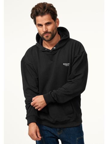Kapuzenpullover - S2ANSAN Oversize Hoodie mit Button Sweater in Black